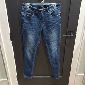 Dk blue stretch jeans